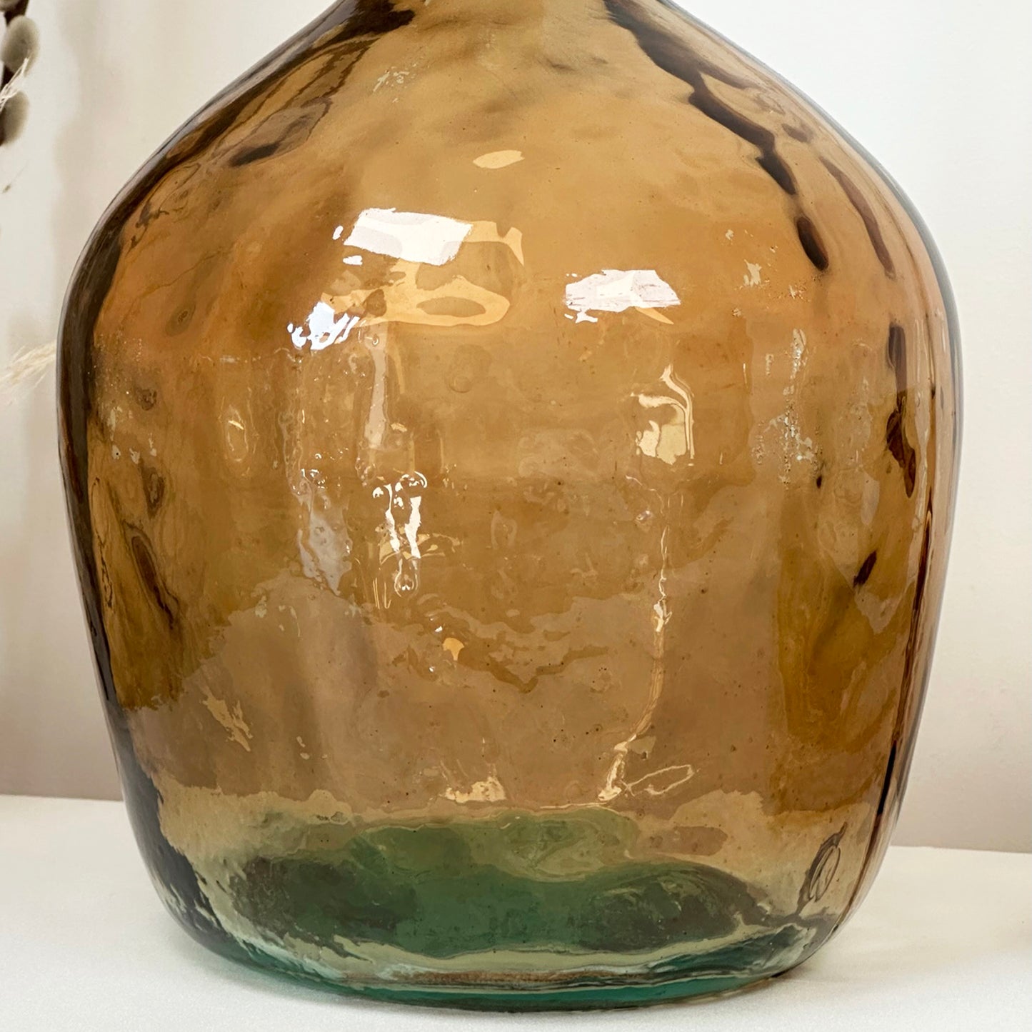 Recycled Glass Brown Bottle Vase