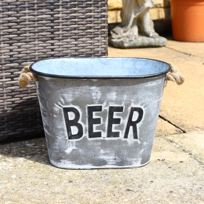 Antique Grey Beer Bucket