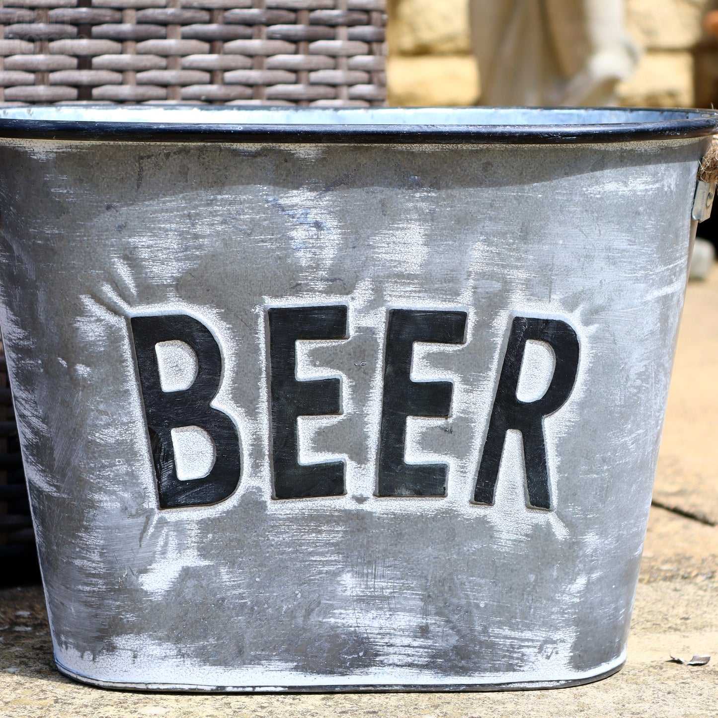 Antique Grey Beer Bucket