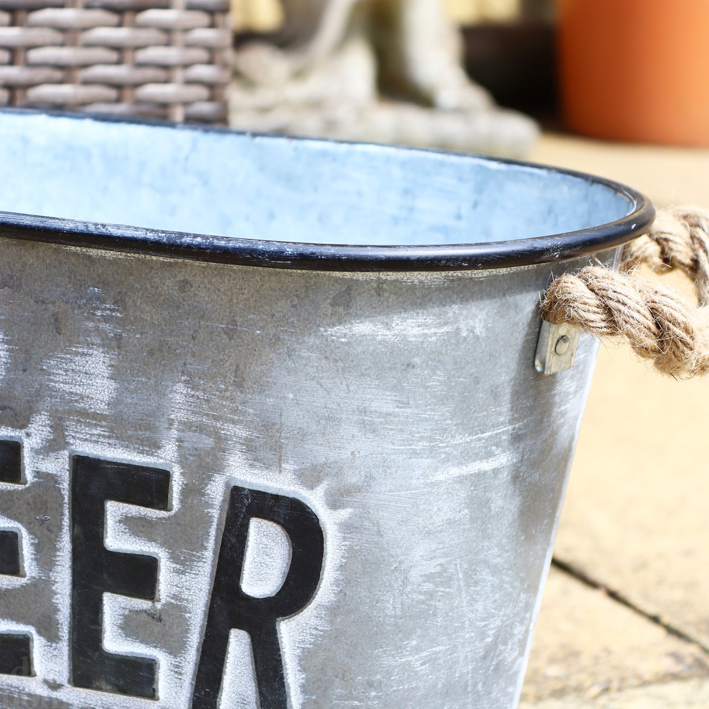 Antique Grey Beer Bucket