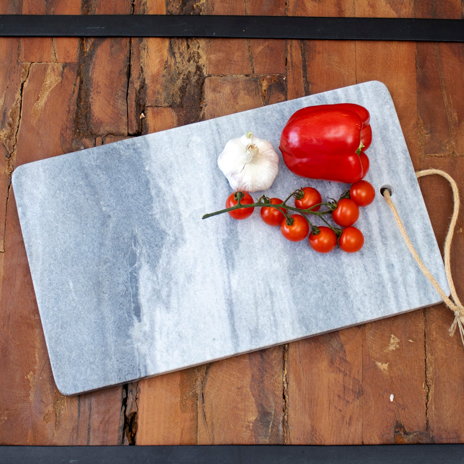 Grey Marble Rectangle Serving Platter