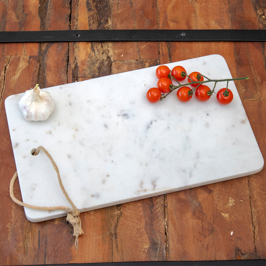 White Marble Rectangle Serving Platter