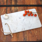 White Marble Rectangle Serving Platter