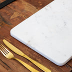 White Marble Rectangle Serving Platter