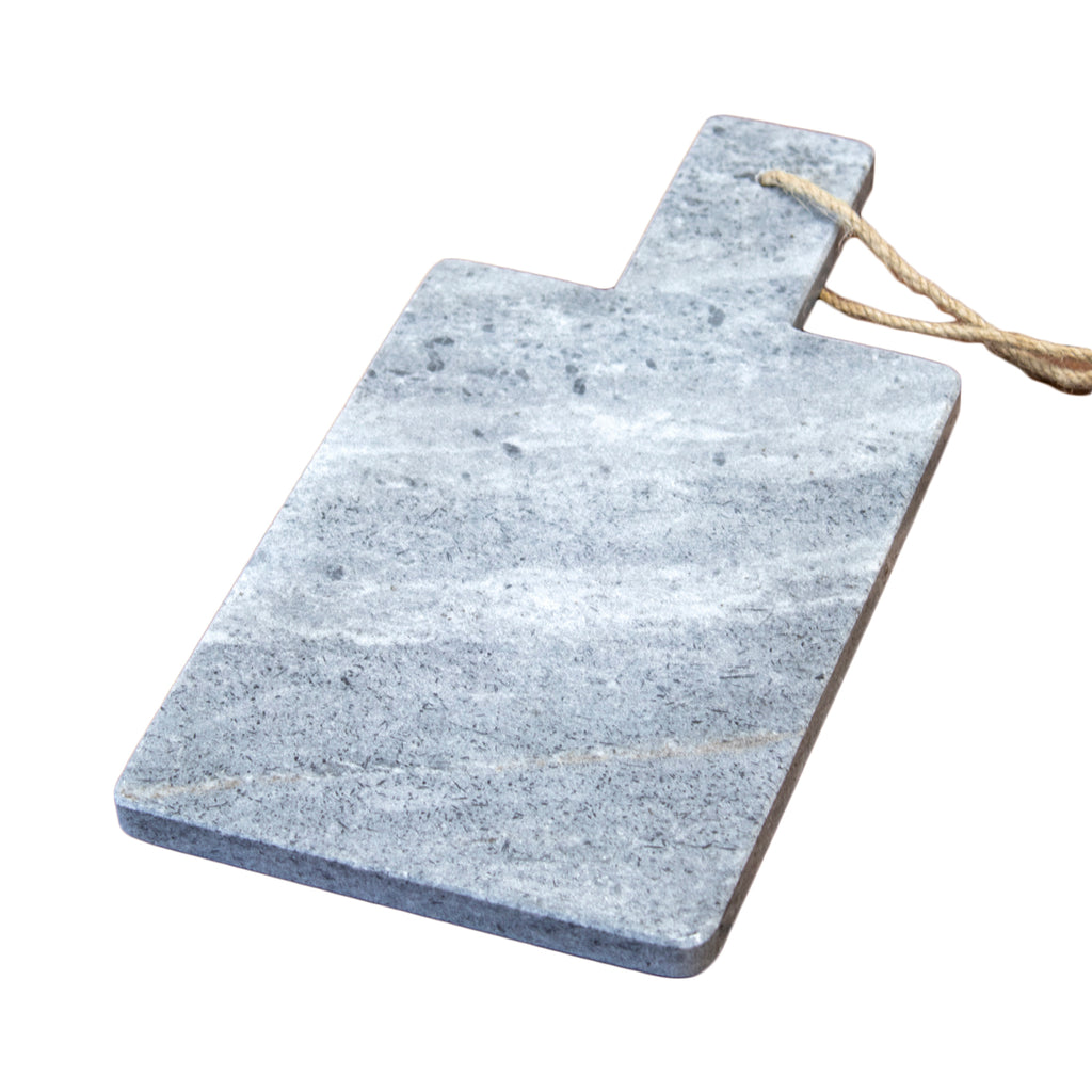Grey Marble Handled Serving Board