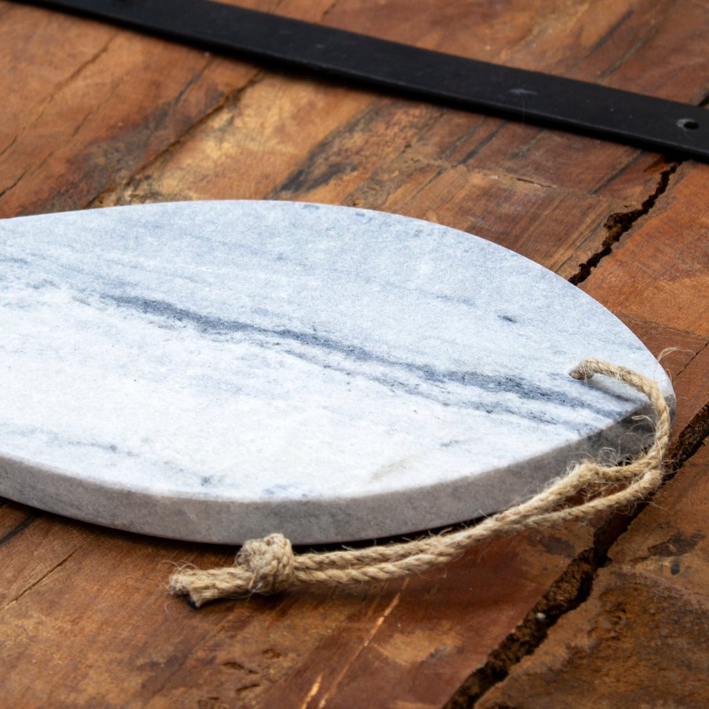 Grey Marble Fish Serving Platter