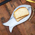 Grey Marble Fish Serving Platter