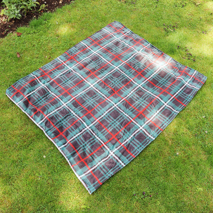 Green Tartan Soft Picnic Blanket