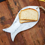 White Marble Fish Serving Platter