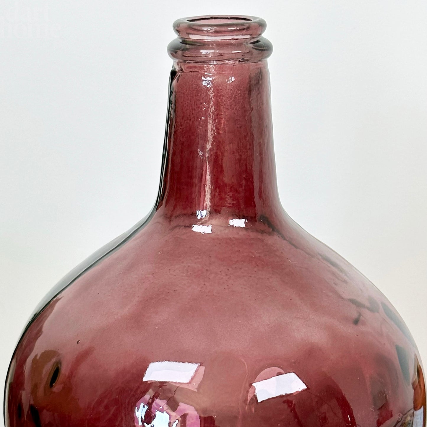 Recycled Glass Pink Bottle Vase