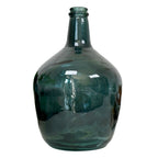 Recycled Glass Large Blue Bottle Vase