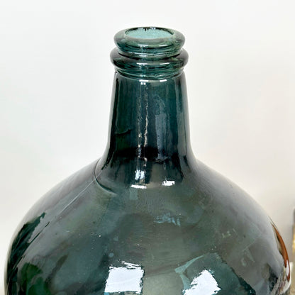 Recycled Glass Large Blue Bottle Vase