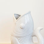 White Ceramic Fish Vase