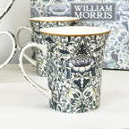 Set Of 4 William Morris Lodden Mugs Giftboxed