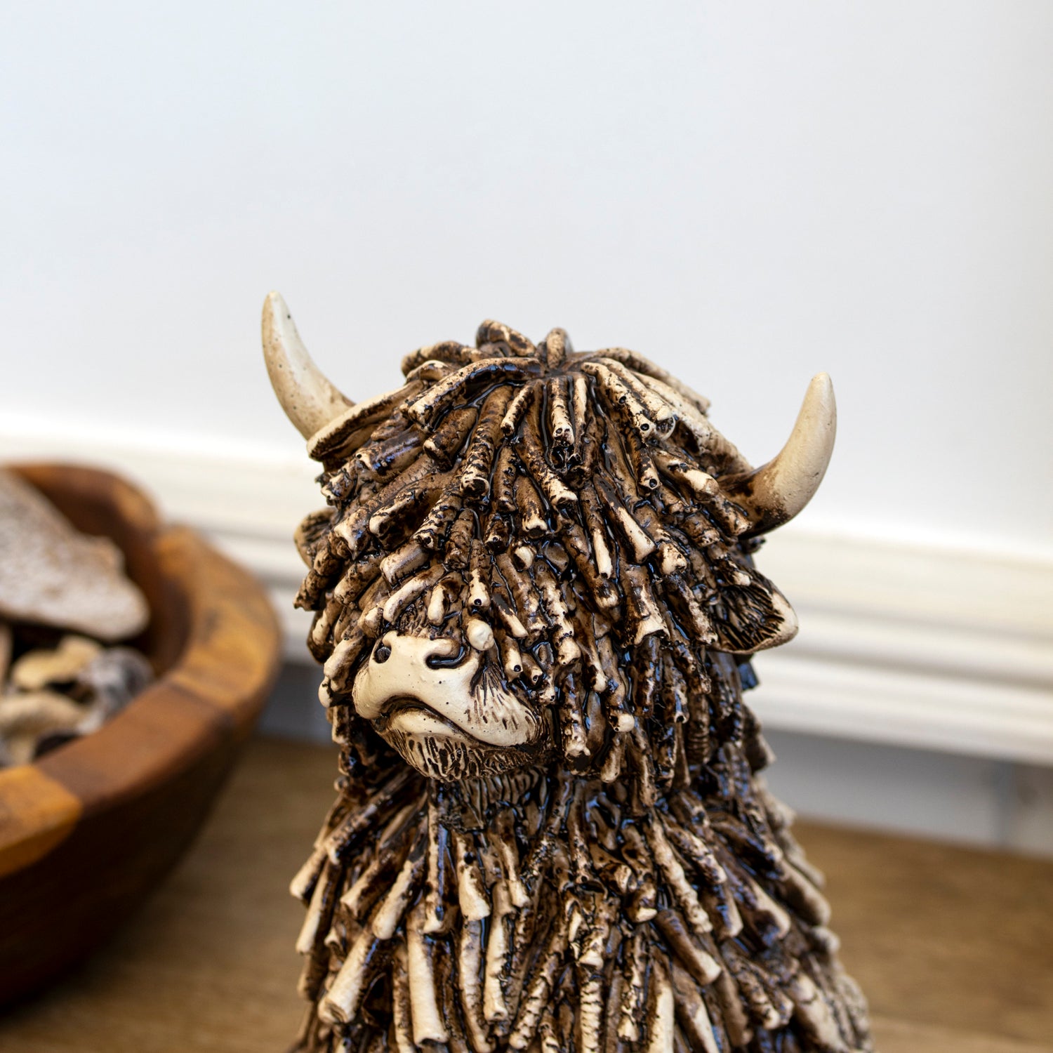 Sitting Brown Highland Cow Ornament