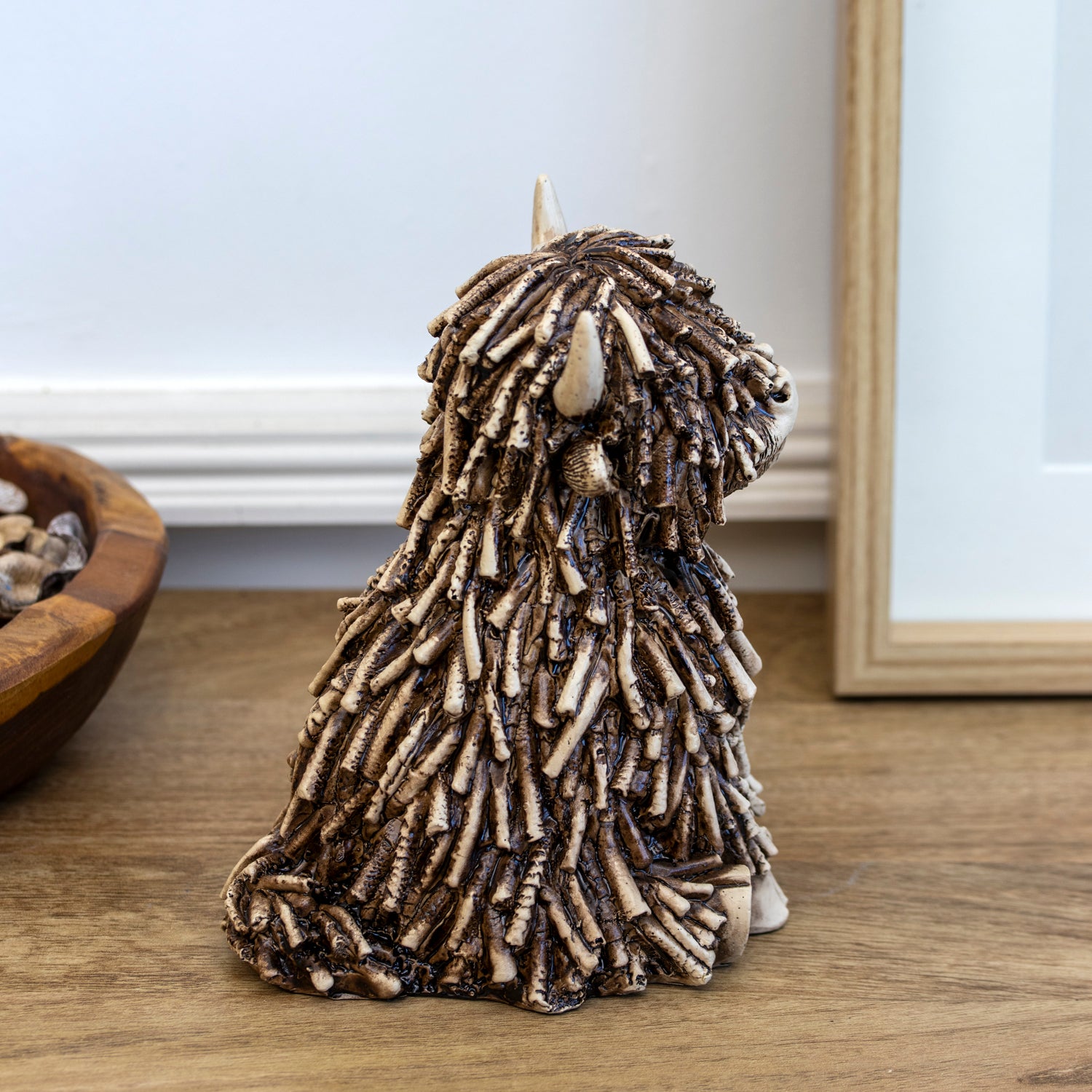 Sitting Brown Highland Cow Ornament