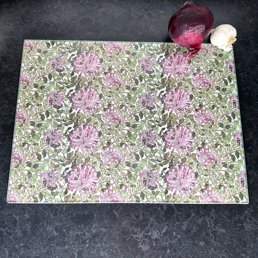 Honeysuckle-Schneidebrett aus gehärtetem Glas
