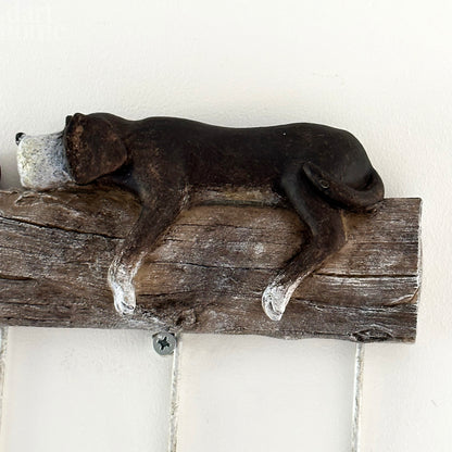 Sleeping Puppy Triple Wall Hooks