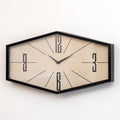 Retro Hexagon Wall Clock