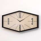 Retro Hexagon Wall Clock