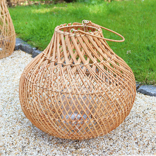 Natural Rattan Round Lantern