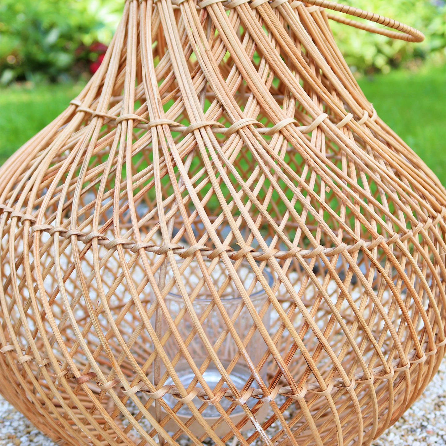 Natural Rattan Round Lantern