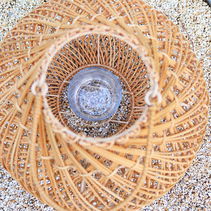 Natural Rattan Round Lantern