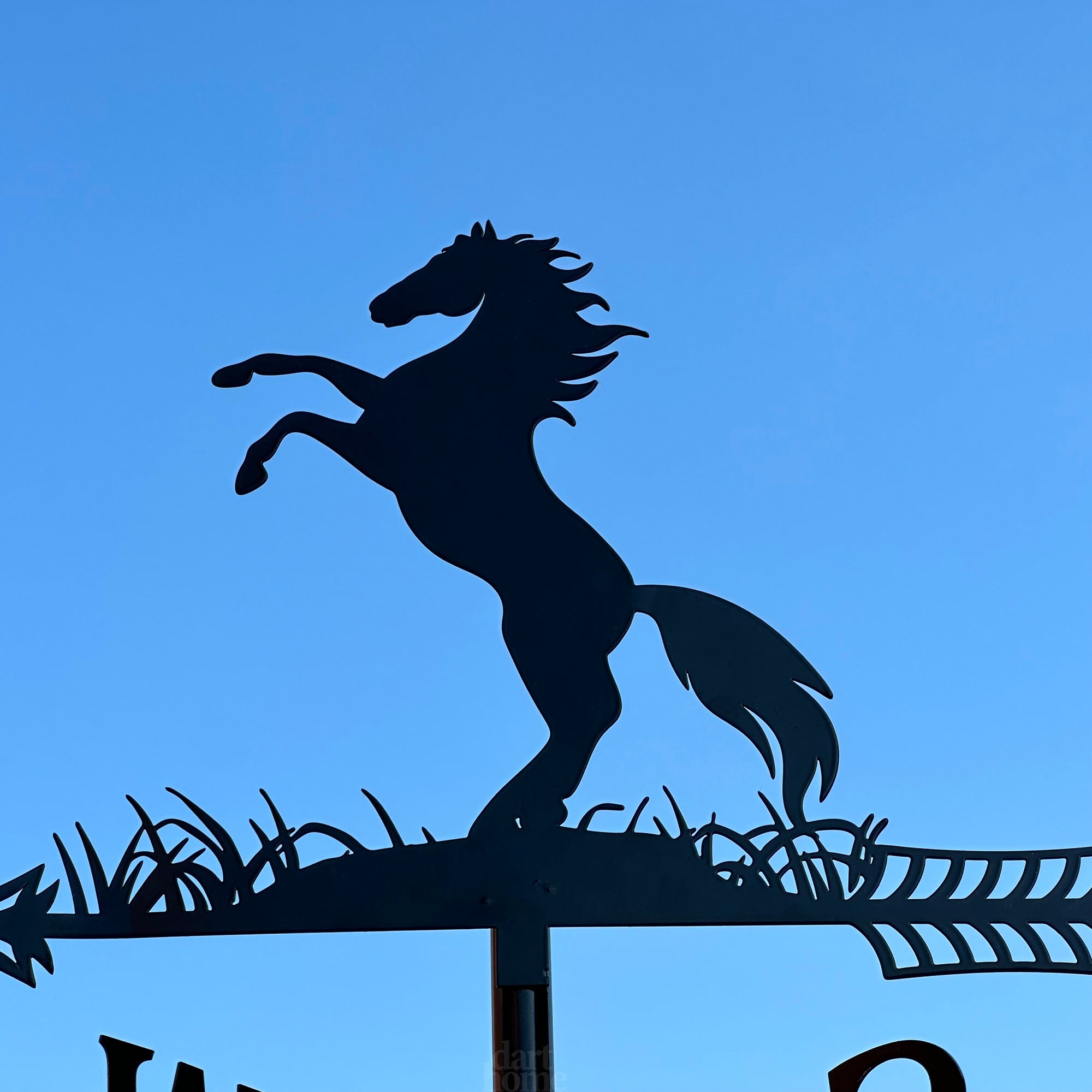 Rearing Horse Silhouette Weathervane
