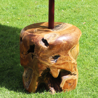 Teak Root Ball Parasol Base