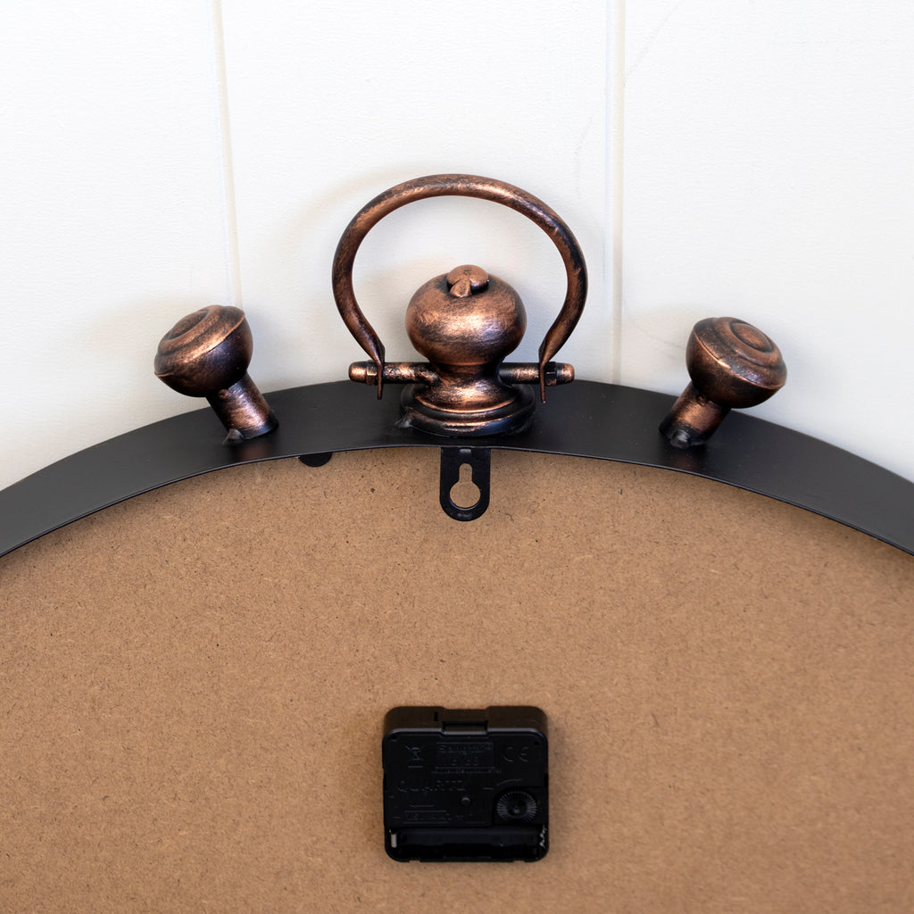 Half Round Old Town Station Wall Clock