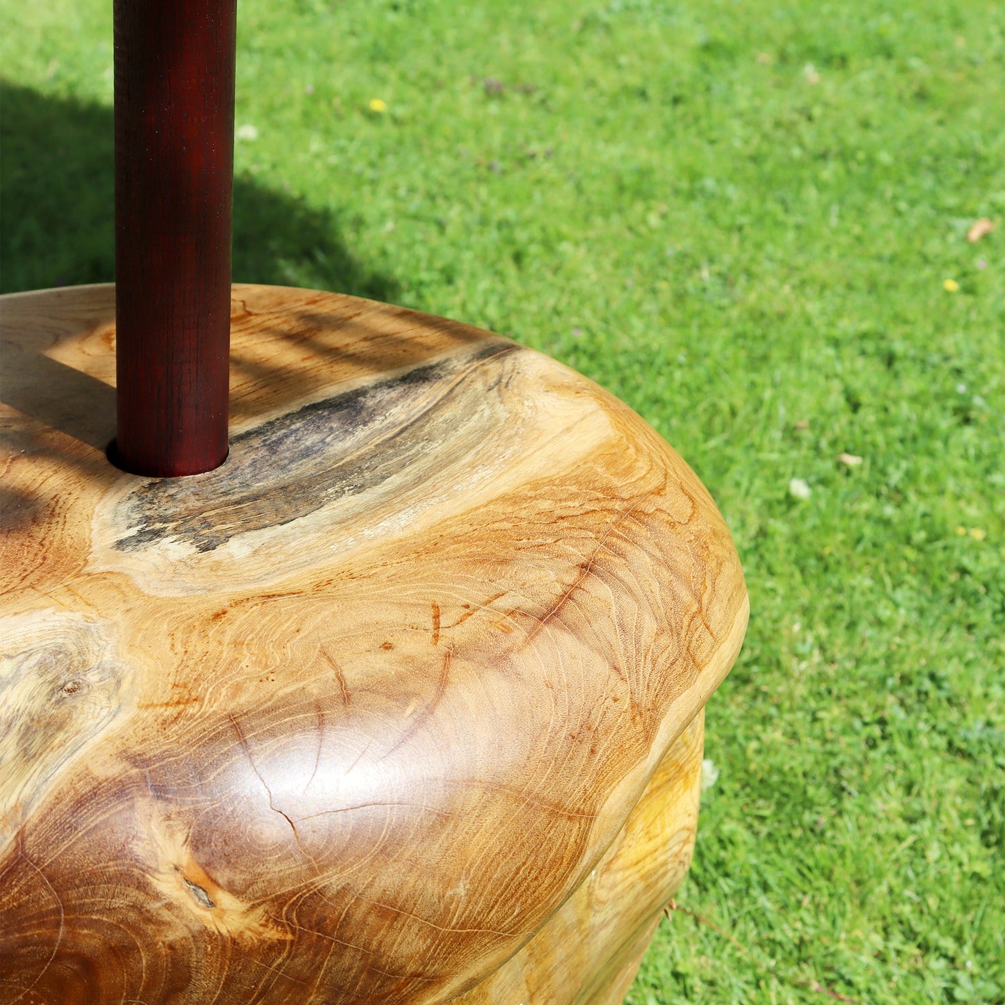 Teak Root Ball Parasol Base