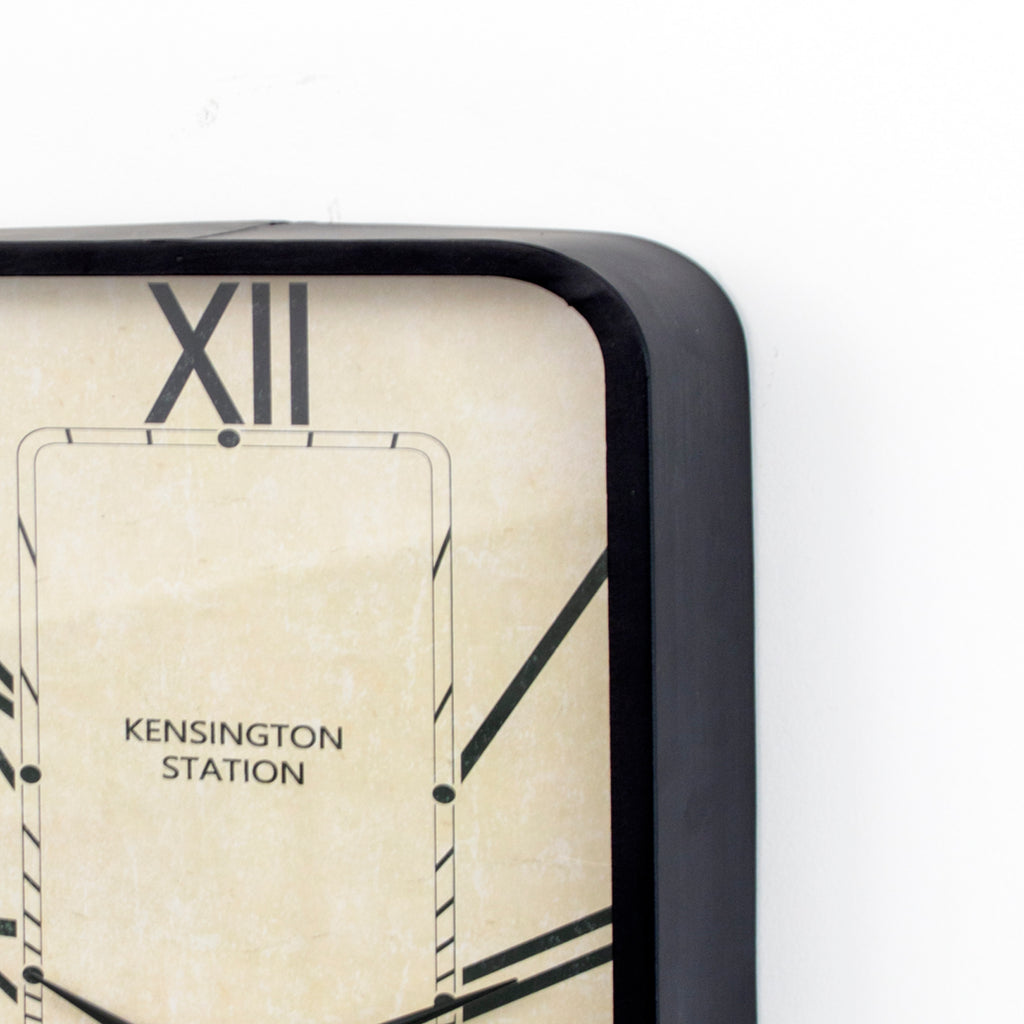 Vintage Slim London Station Wall Clock