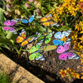 Set Of 8 Metal Butterfly Stakes