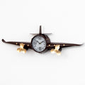 Metal Aeroplane Wall Clock