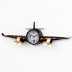 Metal Aeroplane Wall Clock