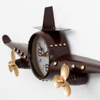 Metal Aeroplane Wall Clock