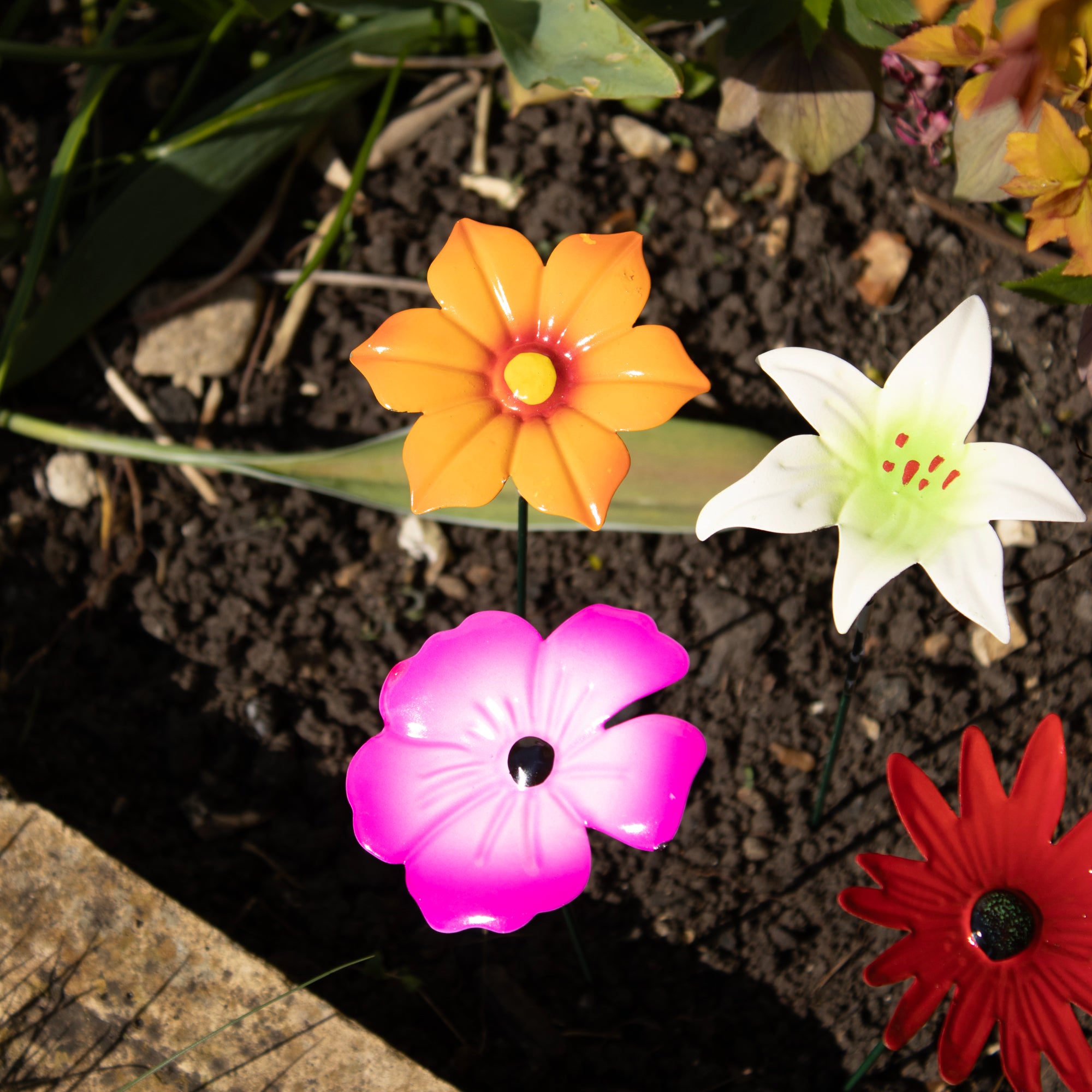 Set Of 12 Metal Wildflower Stakes