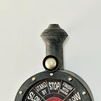 Industrial Black Train Wall Clock