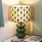 Tropical Parrot Green Glass Table Lamp