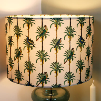 Tropical Parrot Green Glass Table Lamp