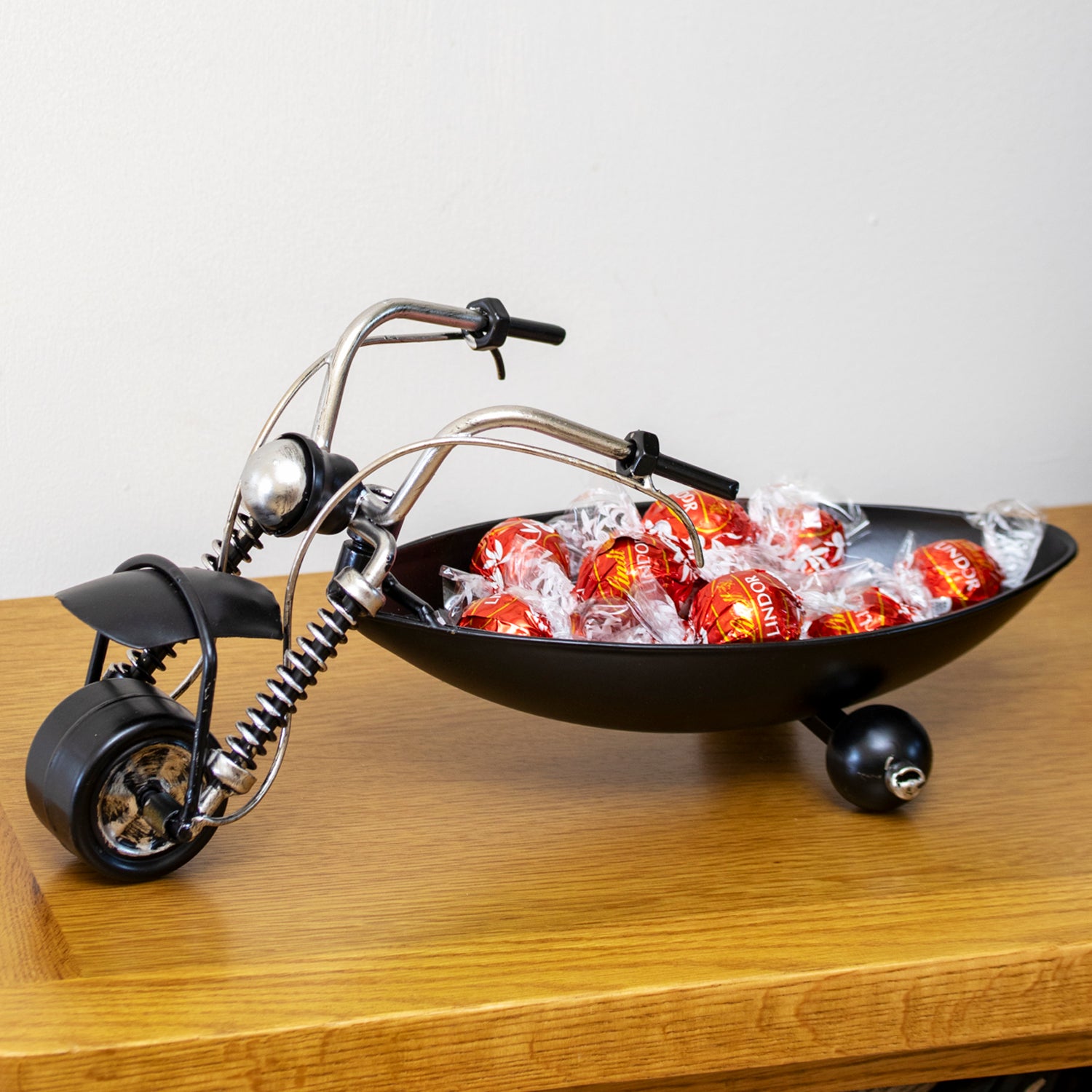 Black Metal Motorbike Bowl