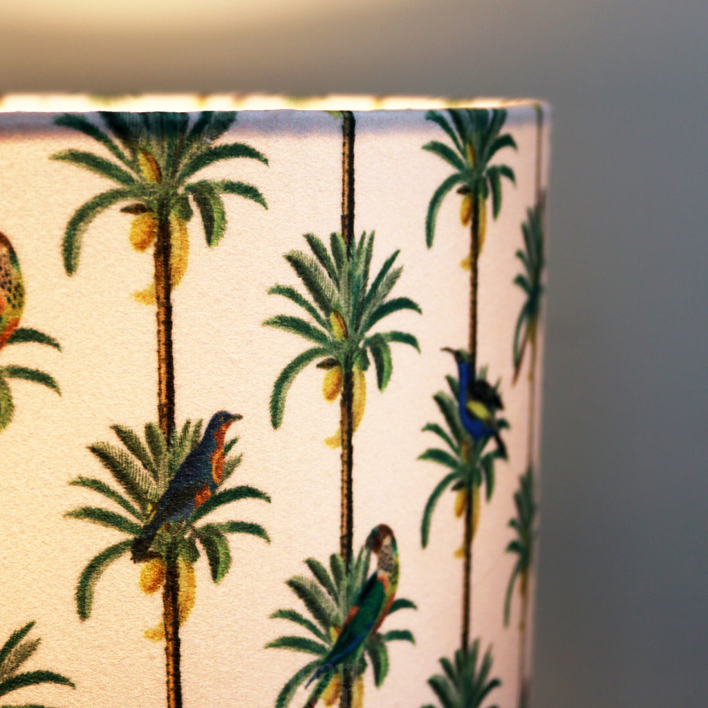 Tropical Parrot Green Glass Table Lamp