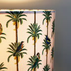 Tropical Parrot Green Glass Table Lamp