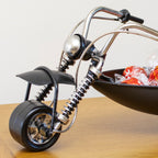 Black Metal Motorbike Bowl