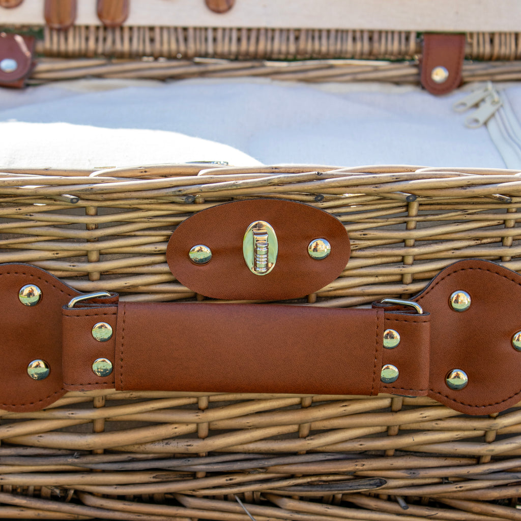 Antique Wash Willow 2 Person Picnic Hamper