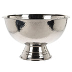 Large Hammered Stainless Steel Champagne Bucket