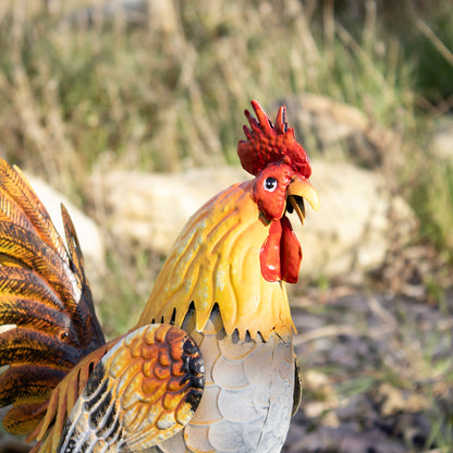 Large Metal Rooster Ornament
