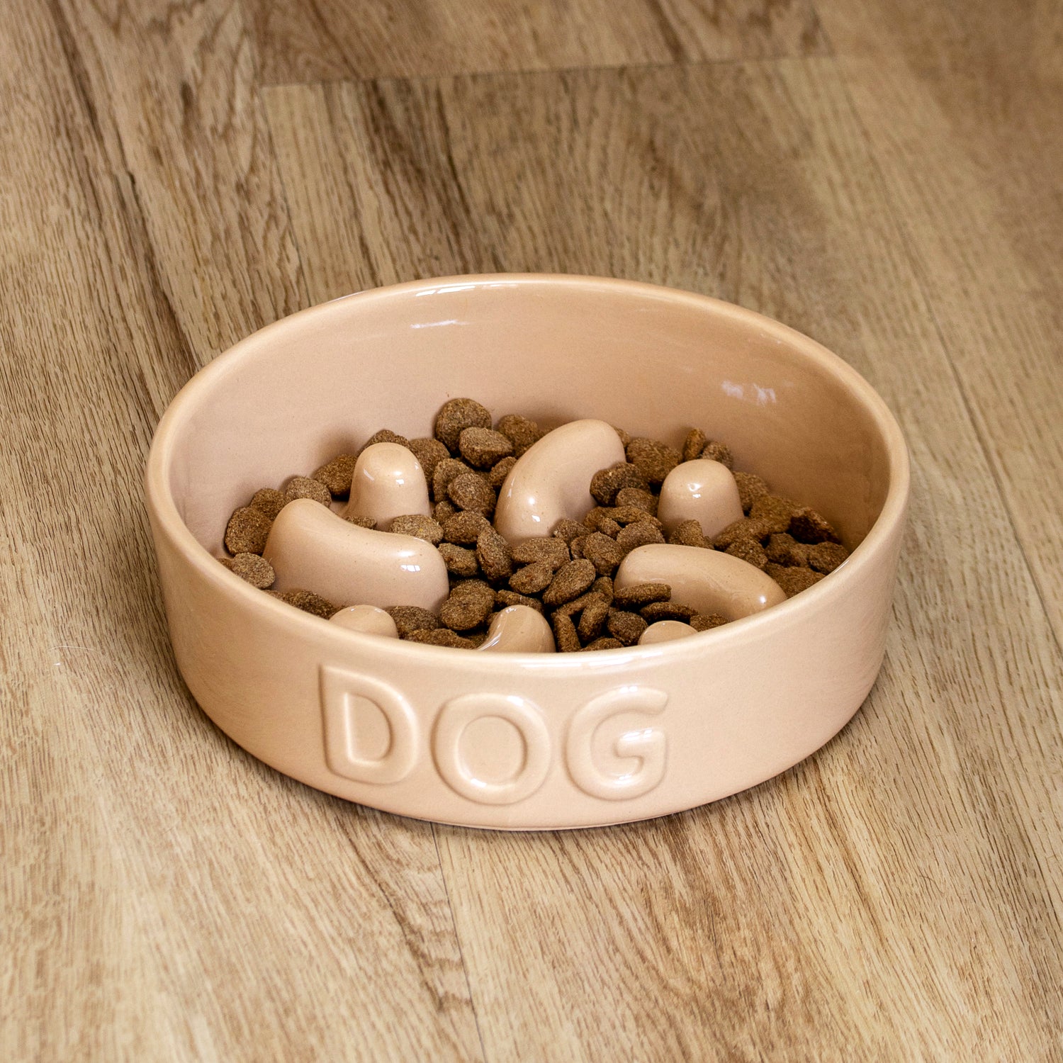Large Stoneware Slow Feeder Dog Bowl
