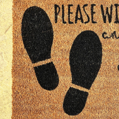 Wischen Sie Ihre Füße und Pfoten mit einer Kokosfaser-Fußmatte ab