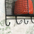 Locker Room Shelf With 7 Hooks